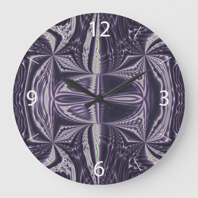 Purple Dance Large Clock (Front)