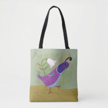 Purple Dancing Quail with Lily