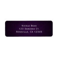 Purple Dark Damask Elegant Wedding Invitation