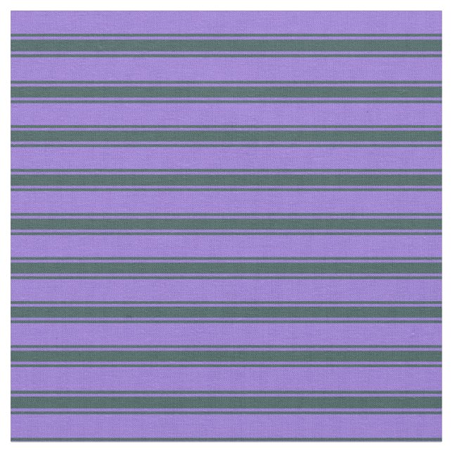 Purple & Dark Slate Grey Coloured Stripes Pattern Fabric (Close Up)
