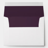 Purple Dark Violet Wedding Envelope