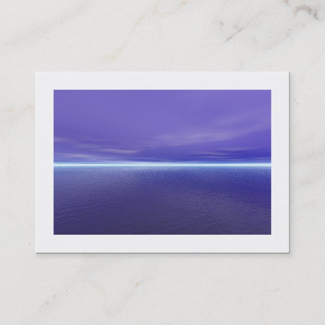 Purple Dawn (bordered) Business Card (Front)