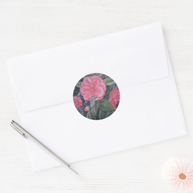 Purple Dawn Camellia Stickers (Envelope)