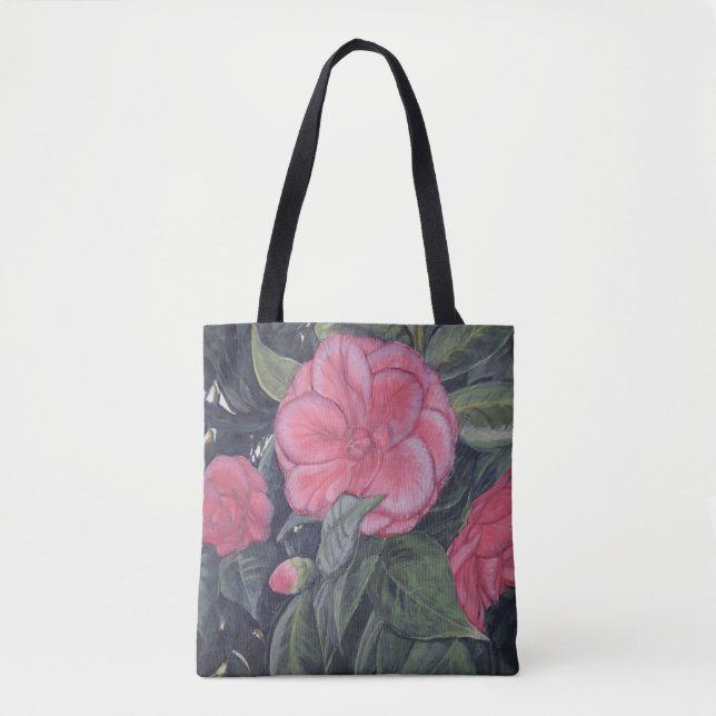  Purple Dawn Camellia Tote Bag (Front)