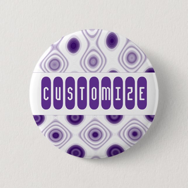 Purple Daze 2 Inch Round Button (Front)