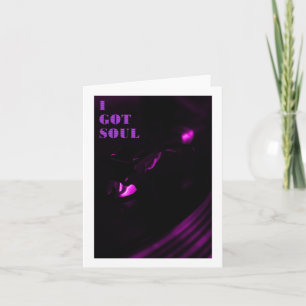 Purple Decks I Got Soul Text Sticker Card