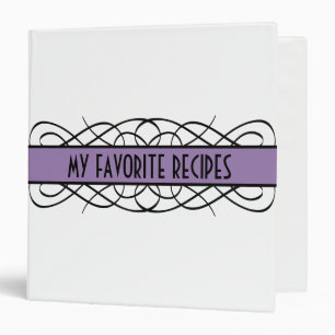 Purple Deco Flourish Binder (1.5 inch)