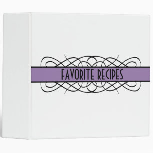 Purple Deco Flourish Binder (2 inch)