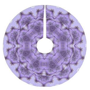 Purple Decorative Christmas Tree Skirt