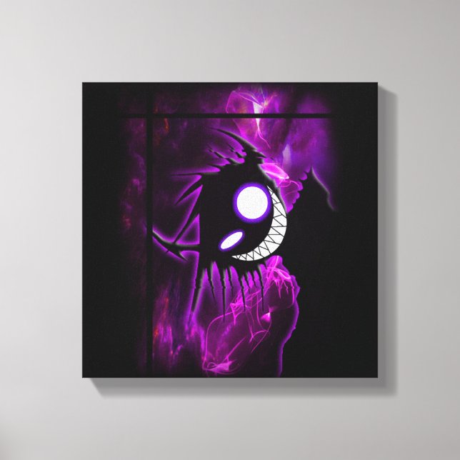 Purple Demon Canvas Print (Front)