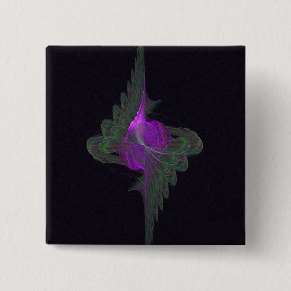 Purple Dervish Abstract Art 2 Inch Square Button