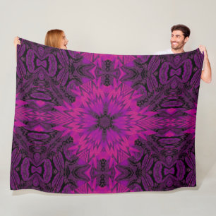 Purple Desert Song 42 Fleece Blanket