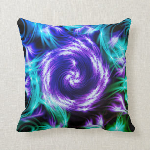 Purple Design Throw Pillow