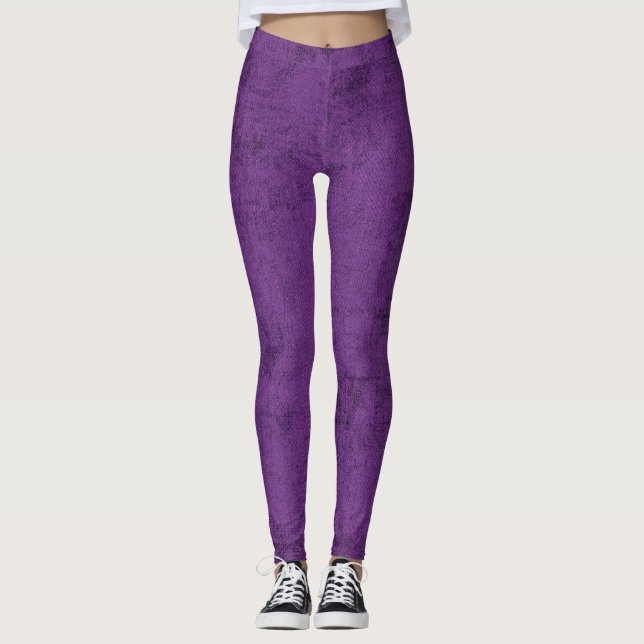 Purple Designer Women's Leggings (Front)