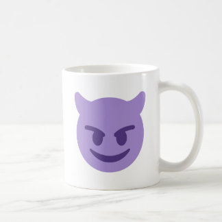Purple Devil Emoji Coffee Mug