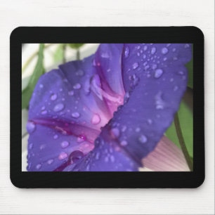 Purple Dewdrop Morning Glory Mouse Pad