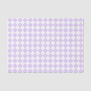 Purple Diamond Chequered pattern Tissue Paper