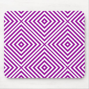 Purple Diamond Chevron Mouse Pad