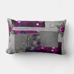 "Purple Diamond Dream Pillow" Lumbar Pillow