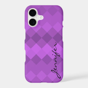 Purple Diamond Geometric Pattern