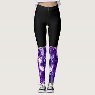 Purple Diamond Leggings
