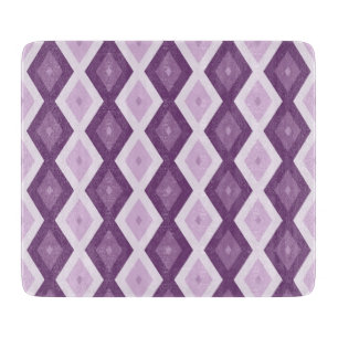 Purple diamond pattern cutting board