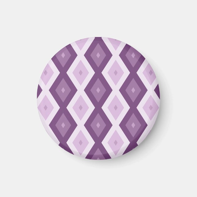 Purple diamond pattern magnet (Front)