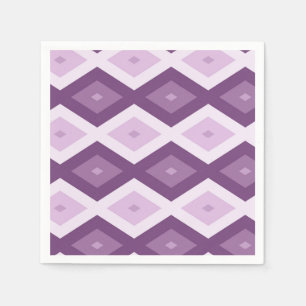 Purple diamond pattern napkin