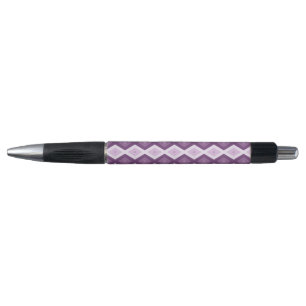 Purple diamond pattern pen