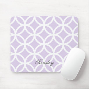 Purple Diamond Pattern Personalized Mousepad