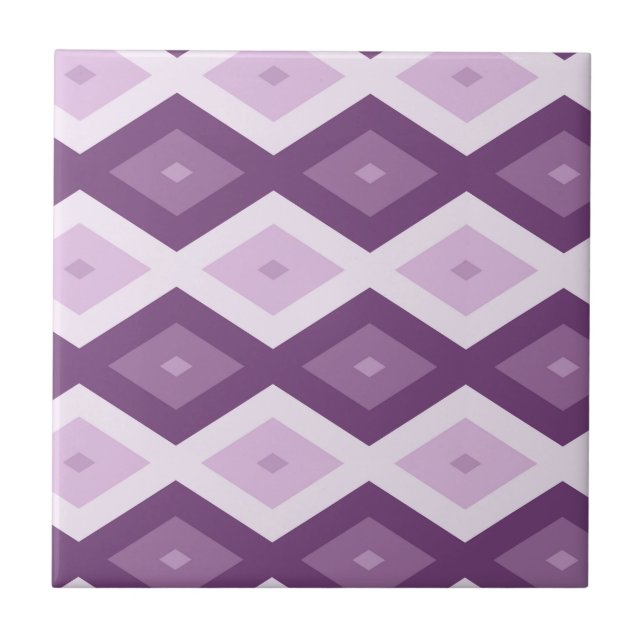 Purple diamond pattern tile (Front)