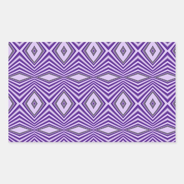 Purple Diamond Stripes Sticker (Front)