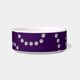 Purple diamonds swirls bowl