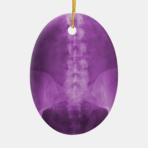 Purple Digital X-Ray Art Ornament
