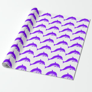 Purple Dolphin Gift Wrap Any Occasion