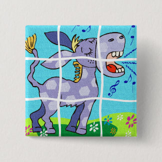 PURPLE DONKEY BUTTON