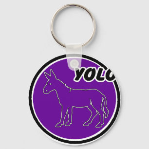 PURPLE DONKY YOLO PRODUCTS KEYCHAIN