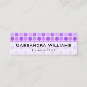 Purple Dots Network Micro Mini Business Cards