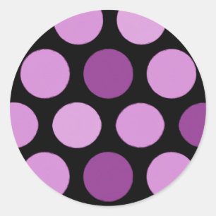 Purple Dots Stickers