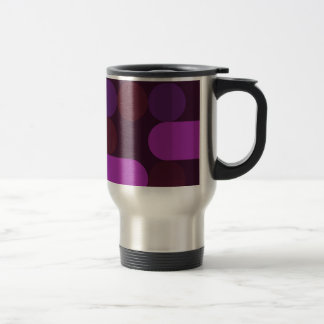 purple dots travel mug