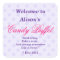 Purple Dotty Candy Buffet Party Sticker