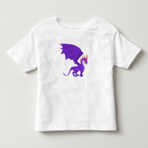 Purple dragon cartoon toddler t-shirt