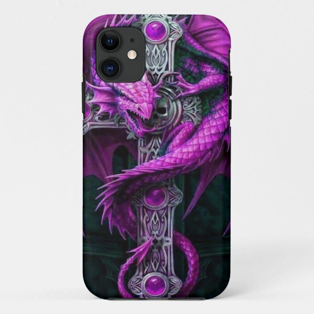 Purple Dragon Case-Mate iPhone Case (Back)