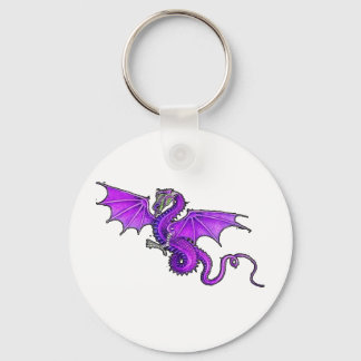 Purple Dragon Keychain