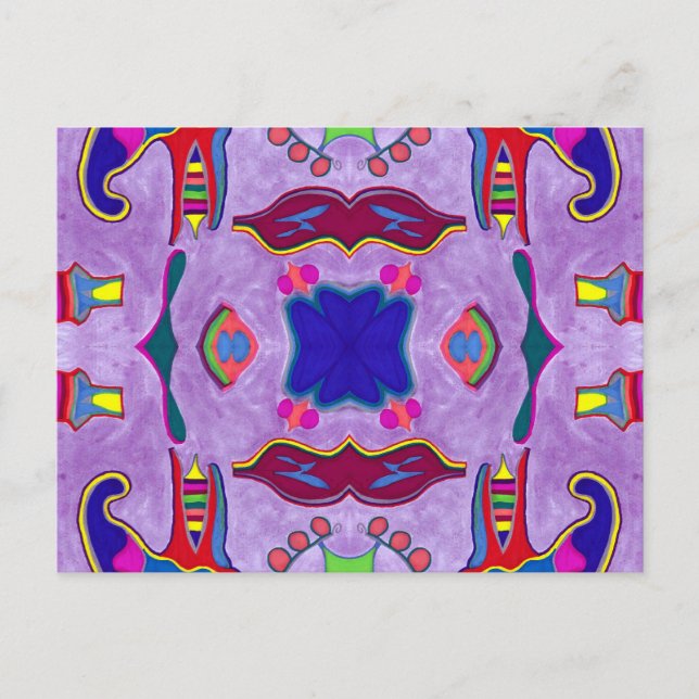 Purple Dragon Postcard (Front)
