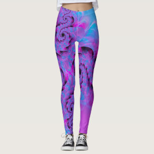Purple Dragon Swirl Leggings
