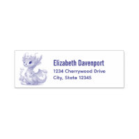 Purple Dragon with Elegant Crown