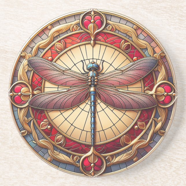 Purple DragonFly Coaster (Front)