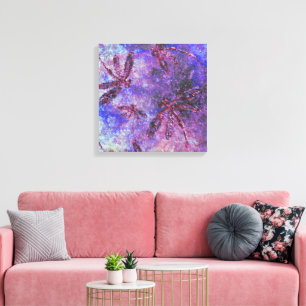 Purple Dragonfly Haze Canvas Print