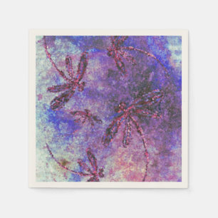 Purple Dragonfly Haze  Napkin